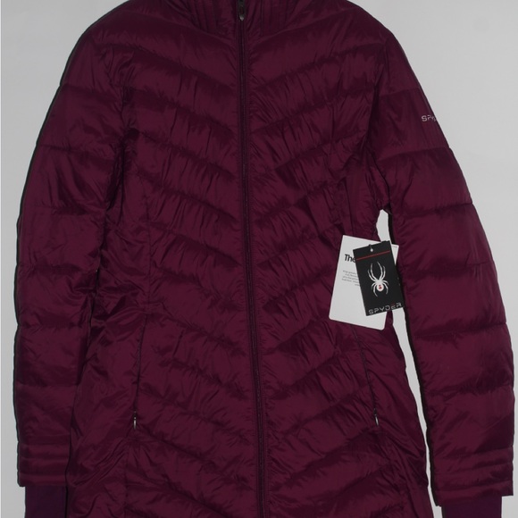Spyder Women's Purple Puffer Jacket - Picture 7 of 7